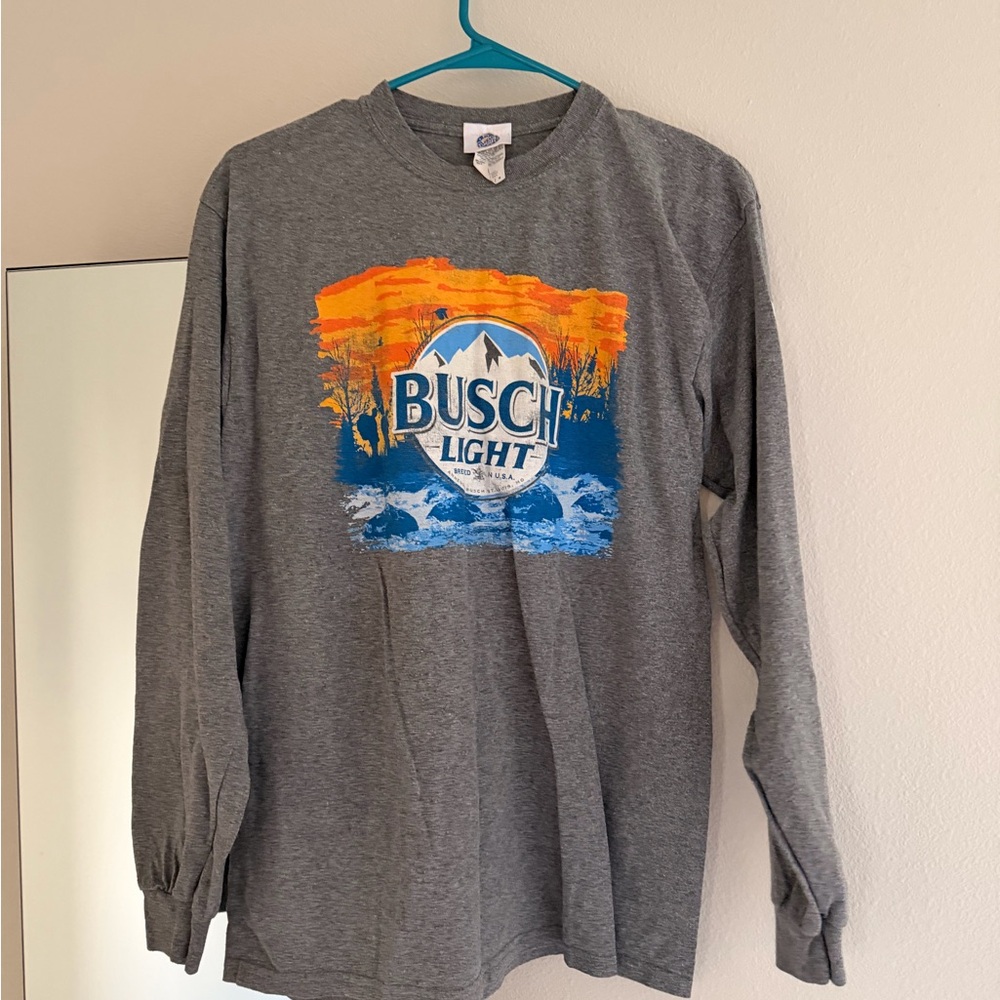 Buckle Gray Hunting Busch Lights Long Sleeve